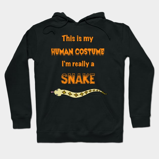 Funny Snake Halloween Costume Hoodie by SNK Kreatures